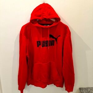 Puma Red Pullover Hoodie – Size L